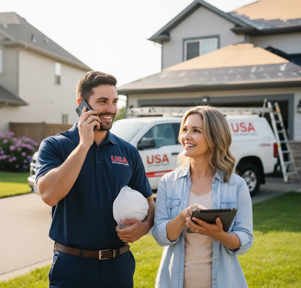 USA Roof Repair Experts customer support in Howland